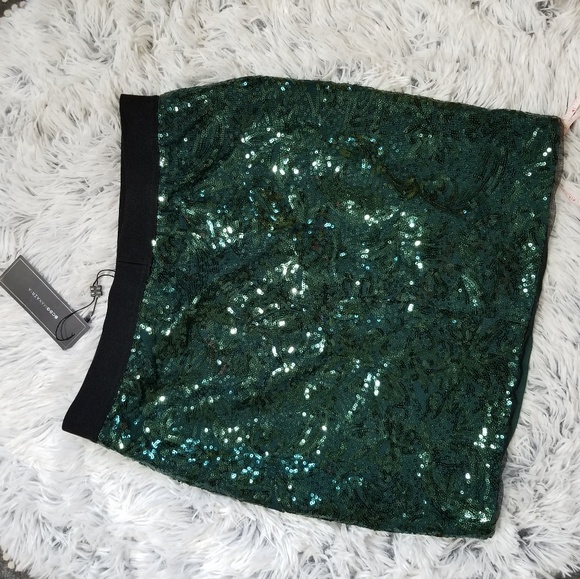 BCBGMaxAzria sequin wrap skirt size XS NWT - Picture 7 of 7